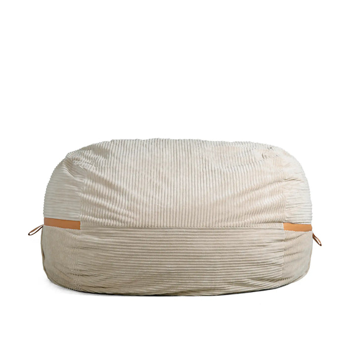 Fuf XXL Huge Bean Bag Chair #color_vanilla-latte-corded-plush