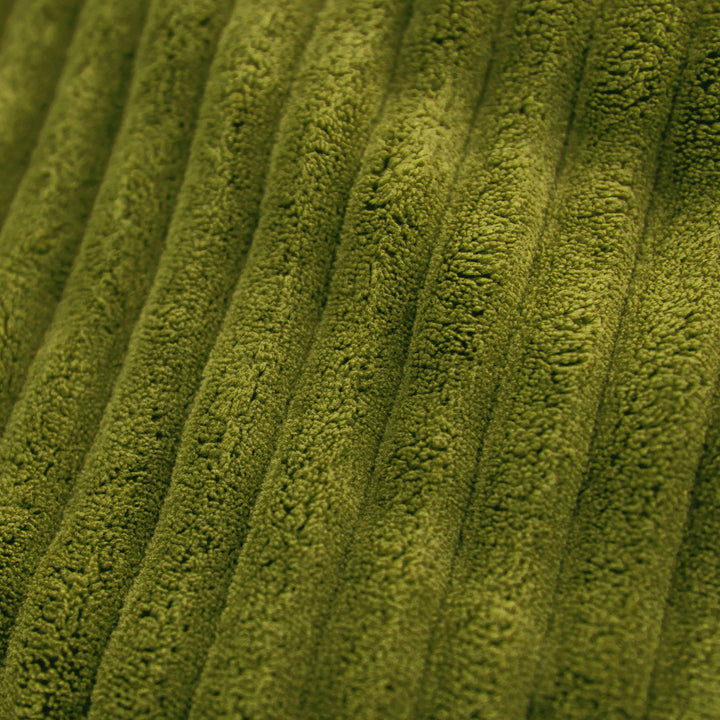 Close-up Corded Plush Fuf XXL Removable Cover #color_moss-green