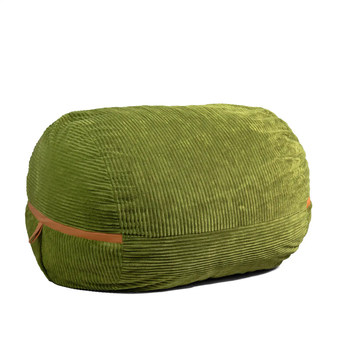 Fuf XXL Huge Bean Bag Chair 
 angled #color_moss-green-corded-plush
