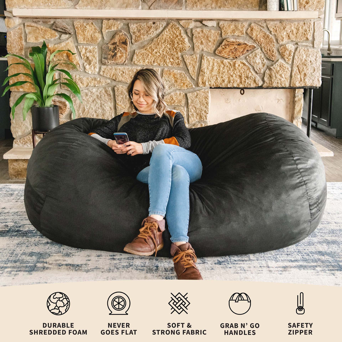 Features #color_black-brushed-denim