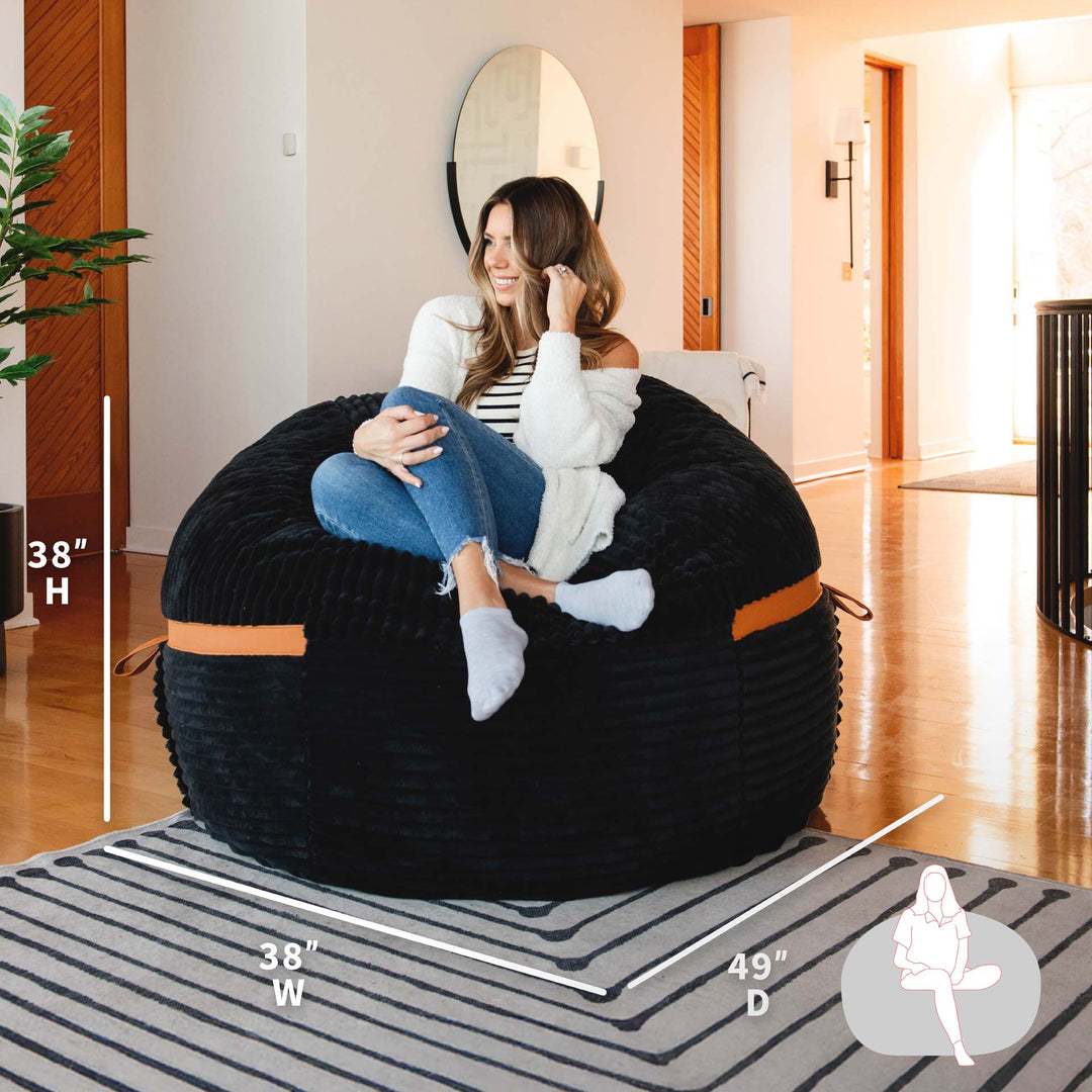 dimensions #color_black-licorice-corded-plush