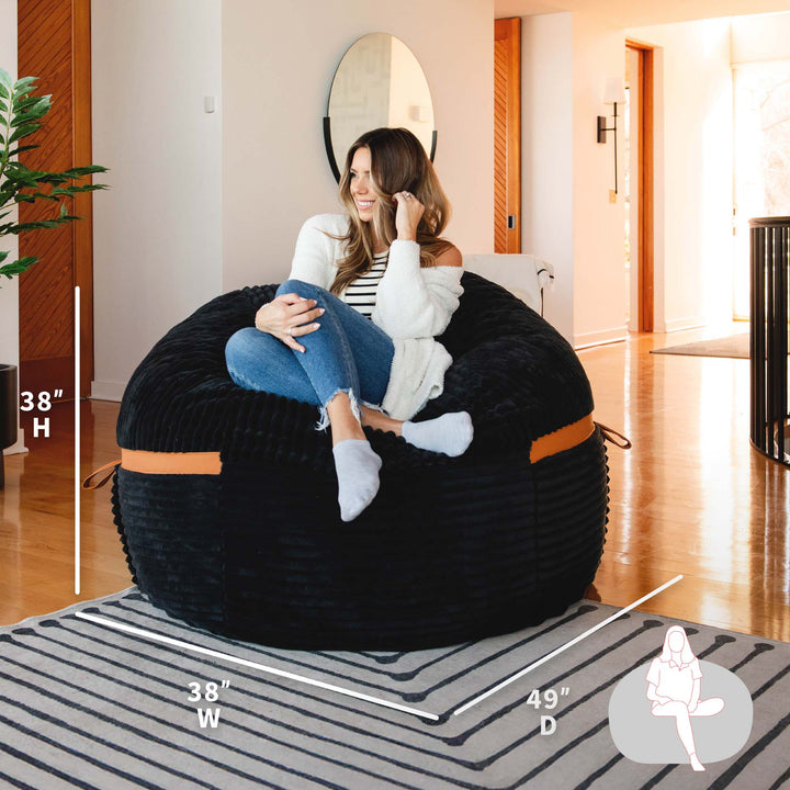 dimensions #color_black-licorice-corded-plush