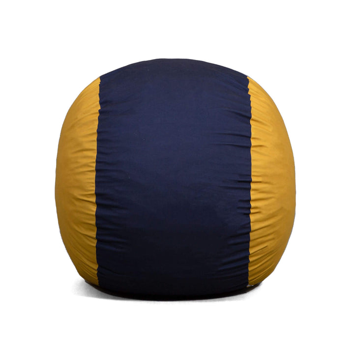 Maize and blue dorm foam chair #color_blue-gold-brushed-denim