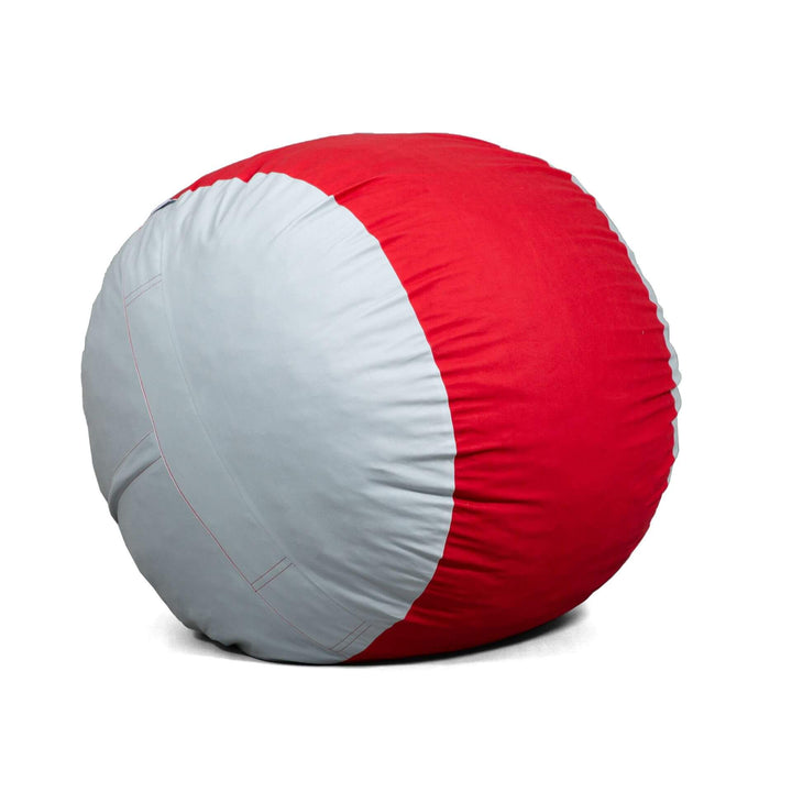 Scarlet Dorm beanbag chair #color_scarlet-grey-brushed-denim