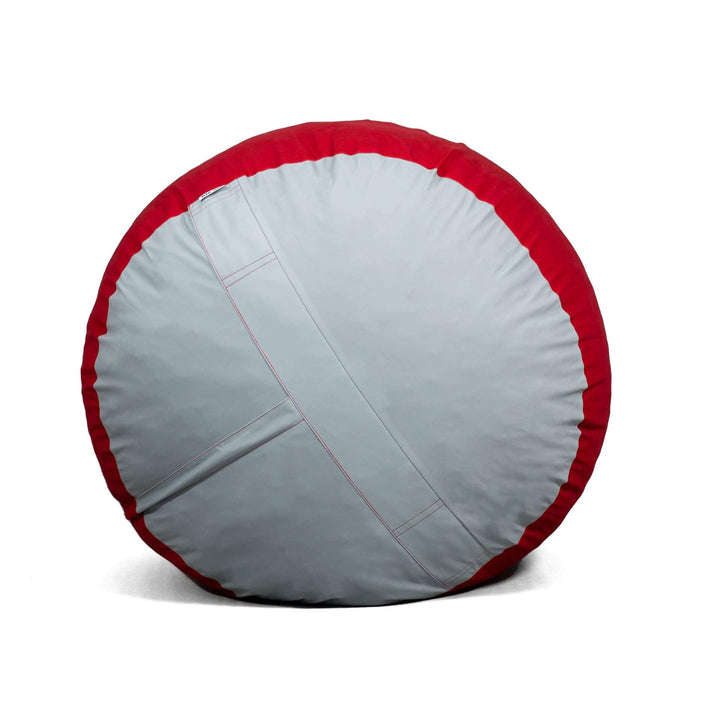 End Fuf Medium Grey and Red #color_scarlet-grey-brushed-denim
