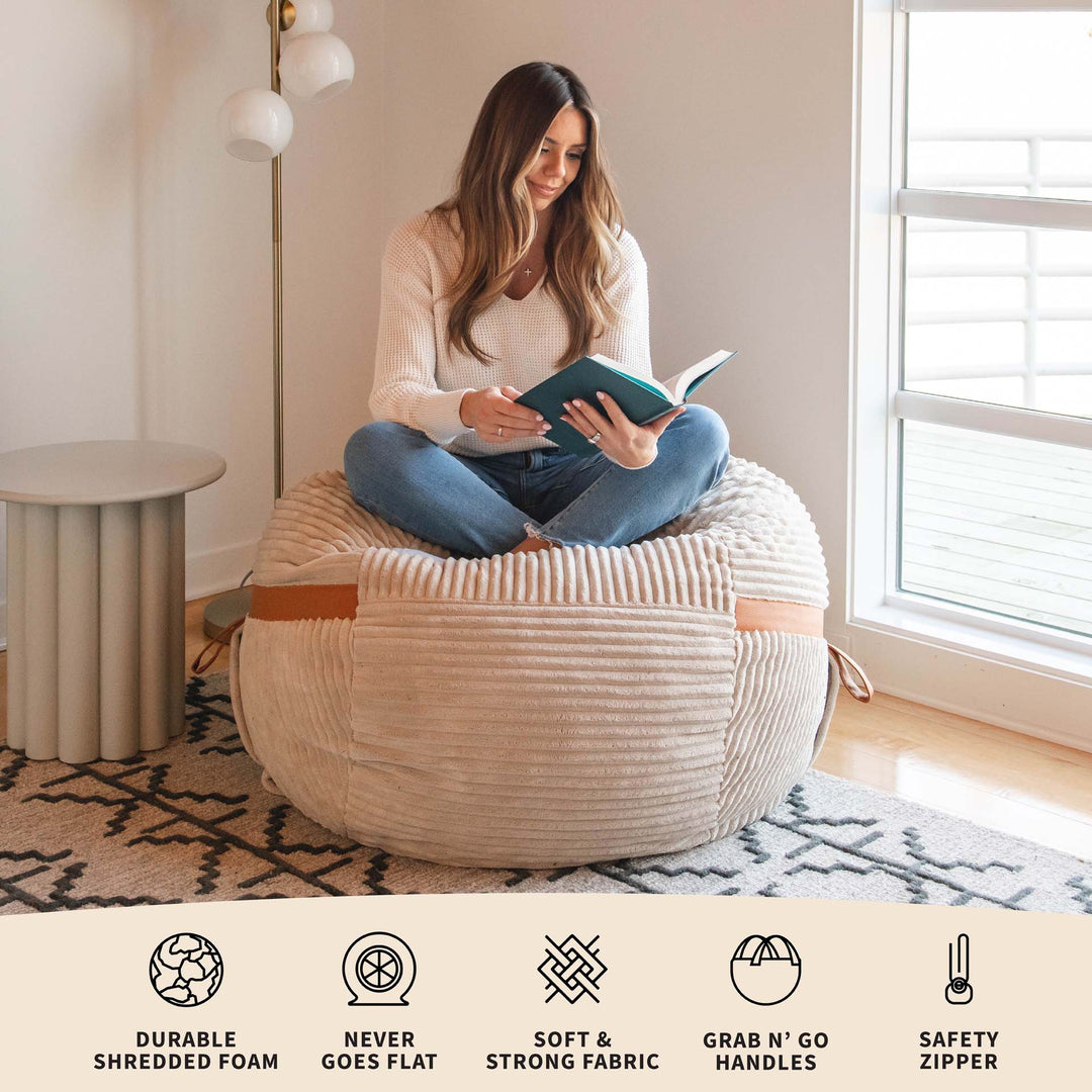 Features #color_vanilla-latte-corded-plush