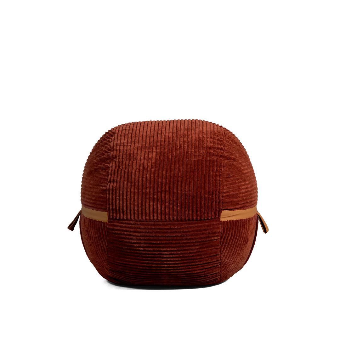 Front View #color_deep-terracotta-corded-plush