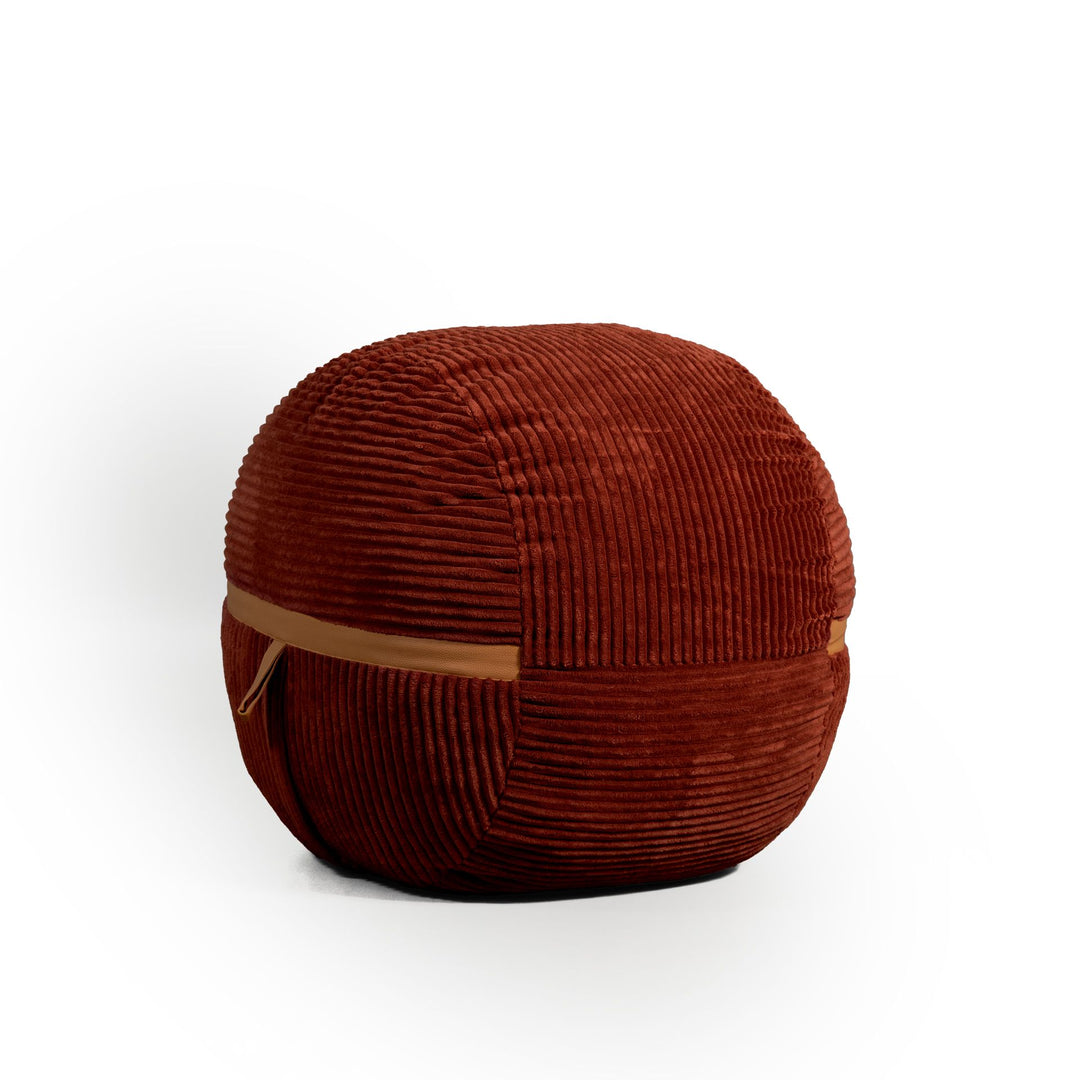 Side View #color_deep-terracotta-corded-plush