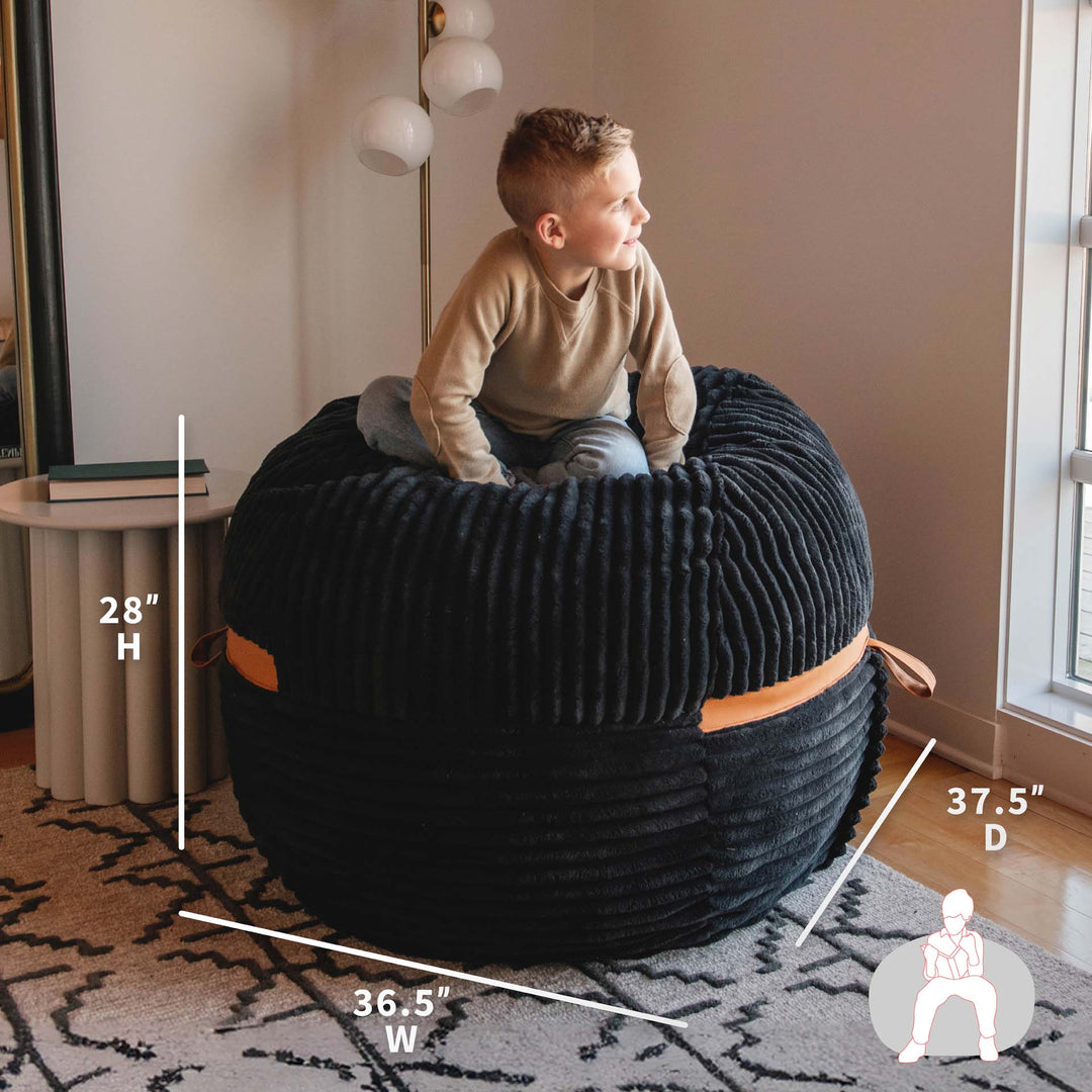 Dimensions #color_black-licorice-corded-plush
