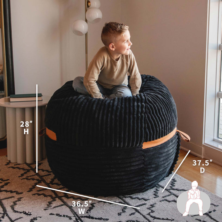 Dimensions #color_black-licorice-corded-plush