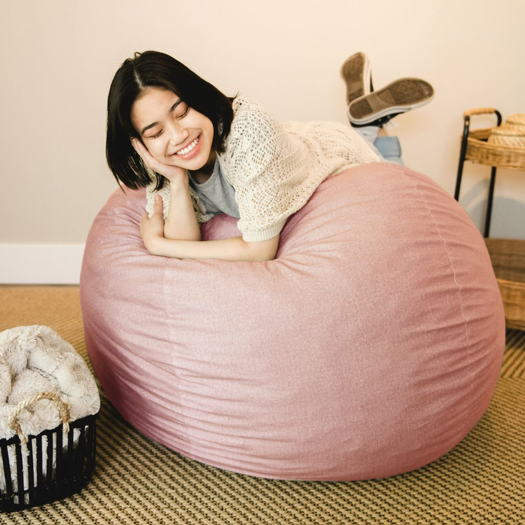 Fuf Medium w/ Removable Cover foam filled Lenox Desert Rose Lenox #color_desert-rose-brushed-denim