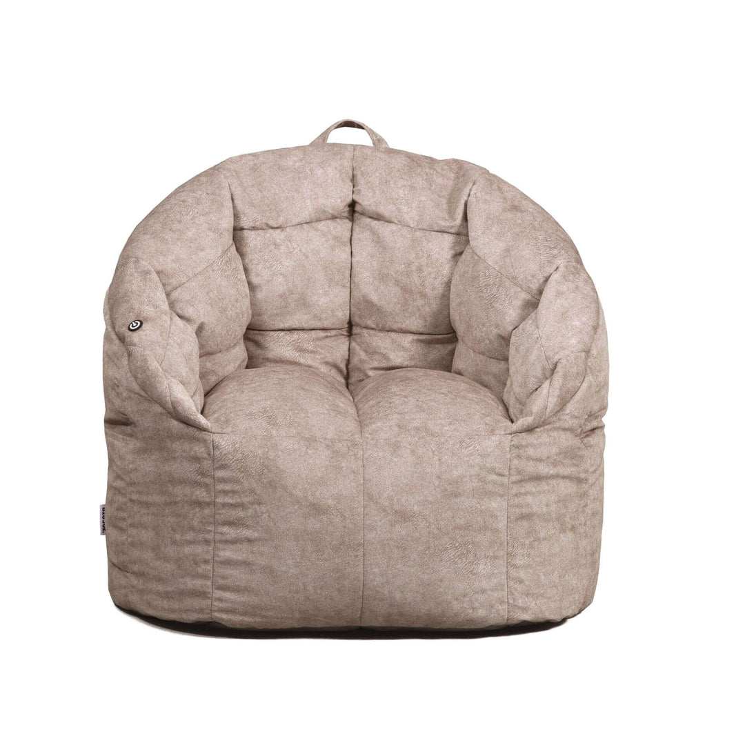 Milano Vibe Massaging Beanbag Chair for Adults front  #color_lunar-gray-hyde