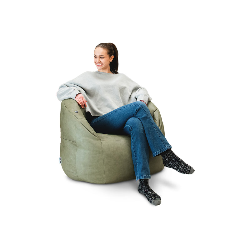 Milano with Vibe in Olive Green vegan leather #color_olive-green-vegan-leather