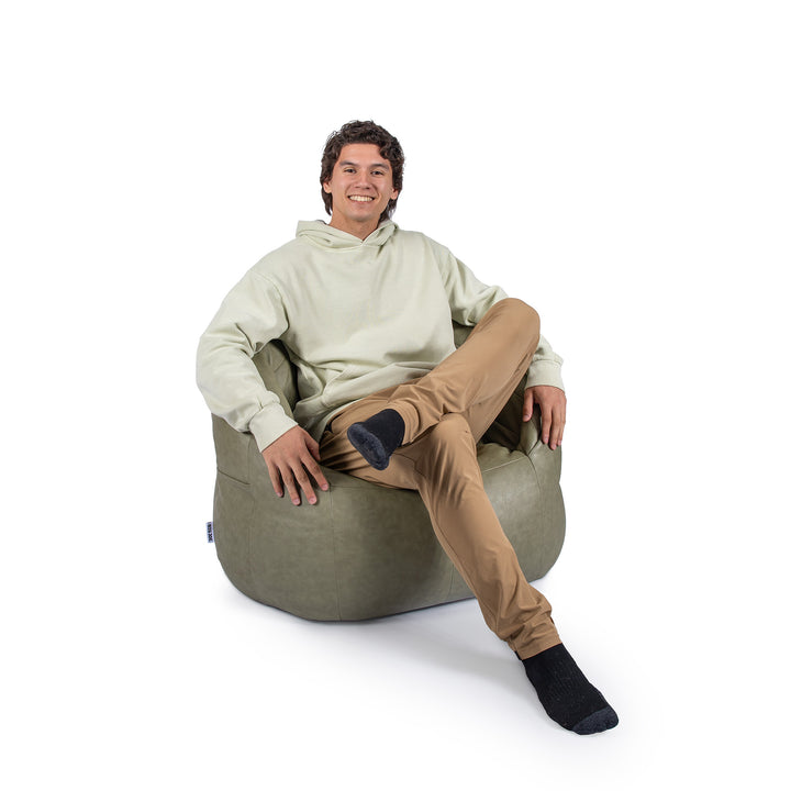 Milano with Vibe in Olive Green vegan leather #color_olive-green-vegan-leather