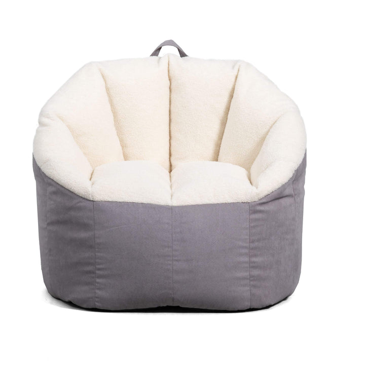 Milano bean filled #color_graphite-sherpa-vegan-suede