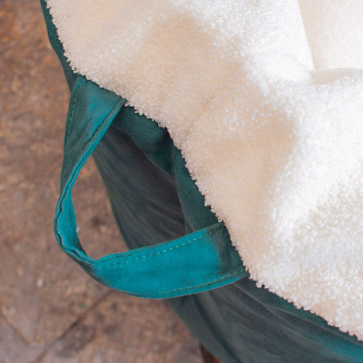 easy carry handle #color_sage-sherpa-vegan-suede