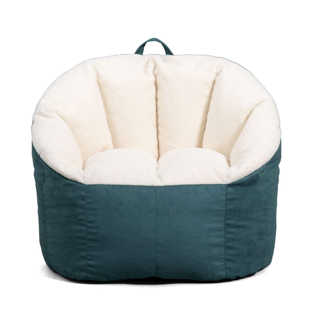 Milano bean filled #color_sage-sherpa-vegan-suede