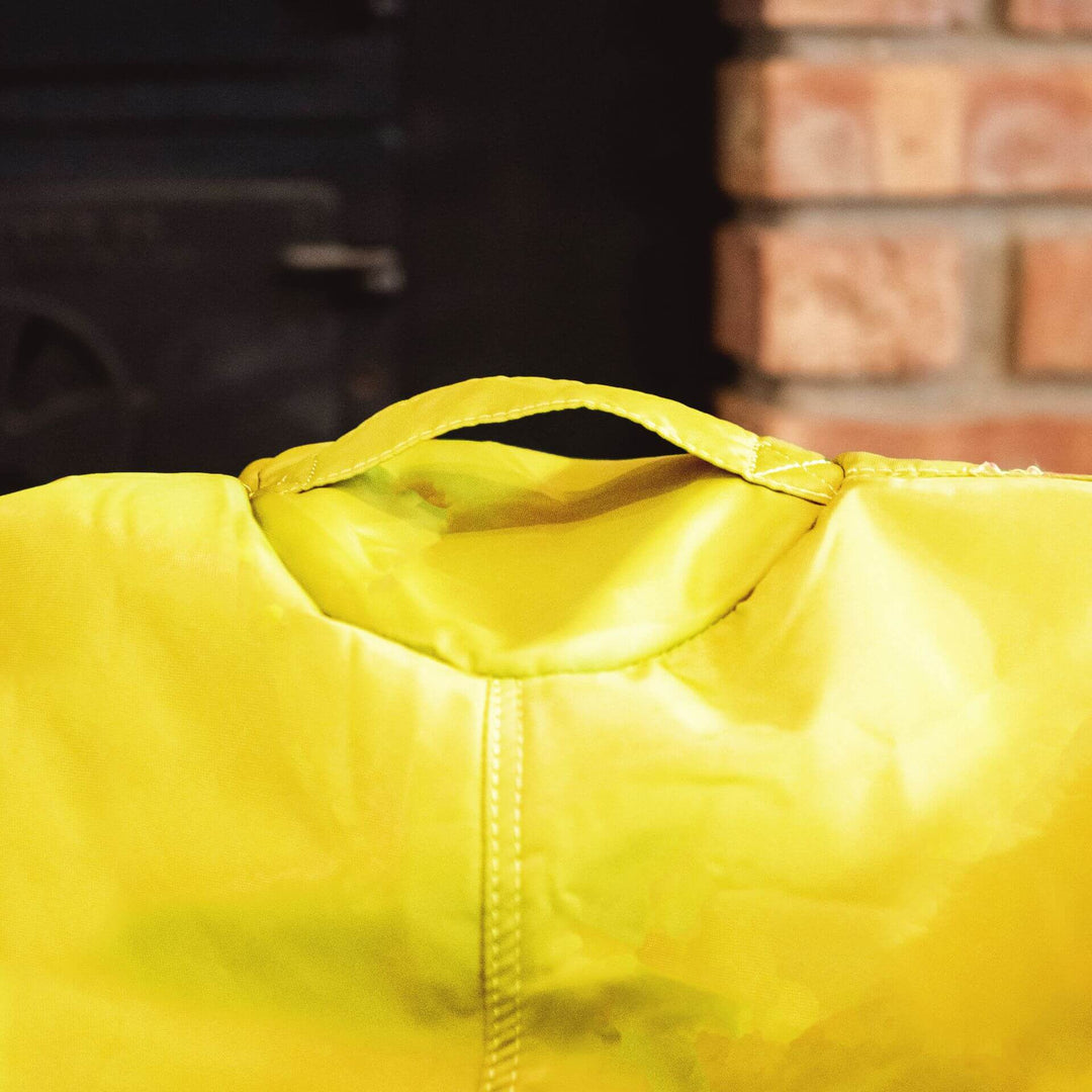 Yellow bean bag chair carry handle #color_buttercup-smartmax