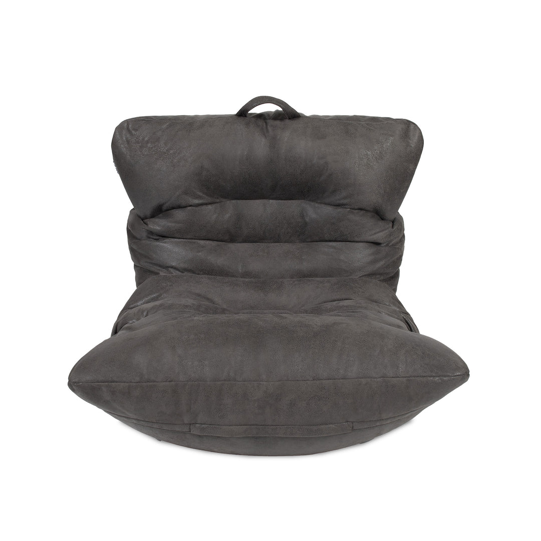Roma Bean Bag Chair front #color_shadow-graphite