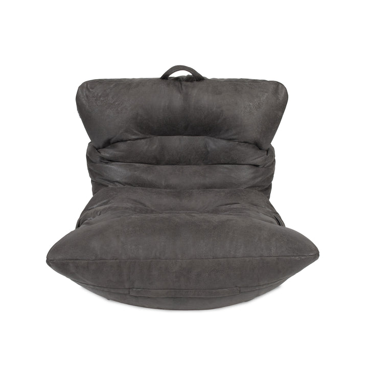Roma Bean Bag Chair front #color_shadow-graphite