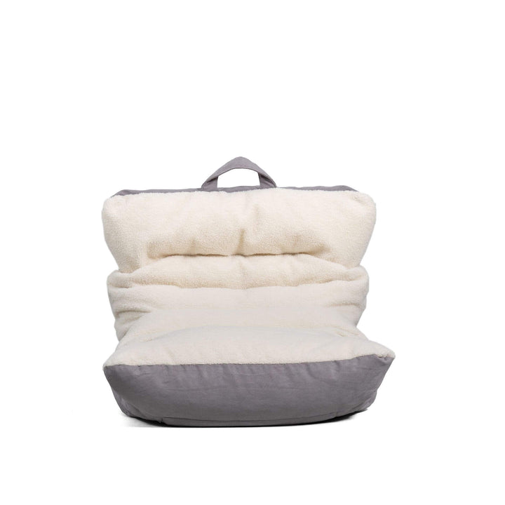 Roma Kids bean filled #color_graphite-sherpa-vegan-suede