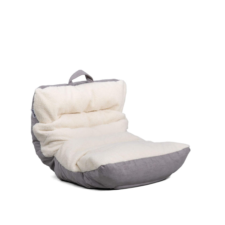 Roma Kids bean filled #color_graphite-sherpa-vegan-suede