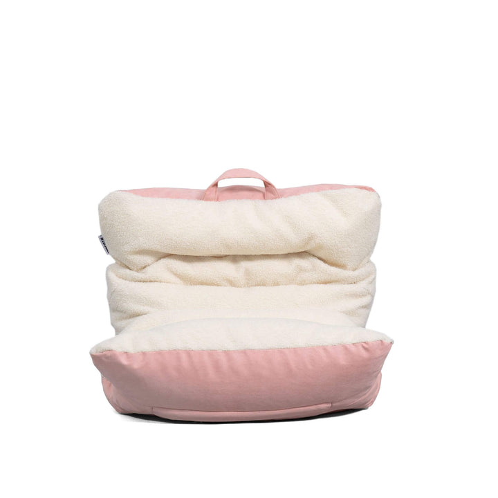Roma Kids bean filled #color_desert-rose-sherpa-vegan-suede
