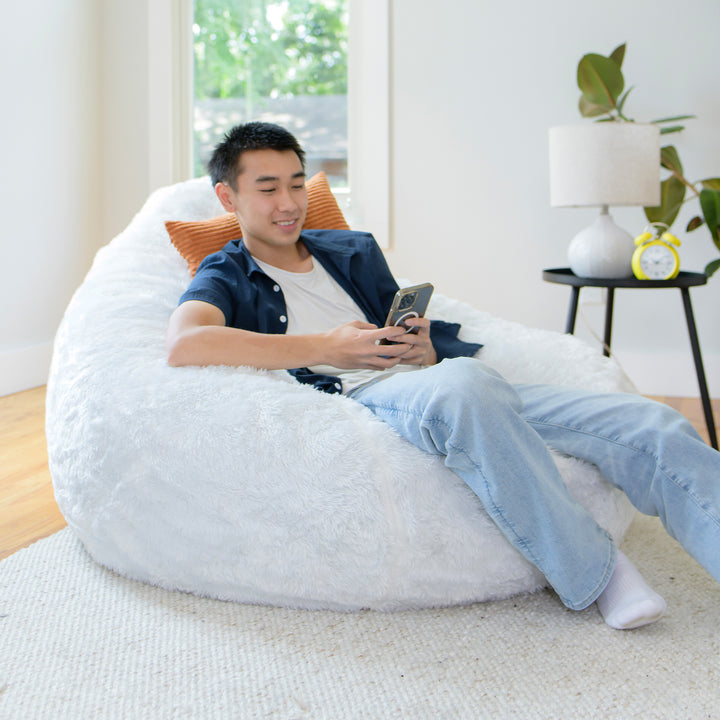 Your go to comfort chair #color_ivory-short-shag
