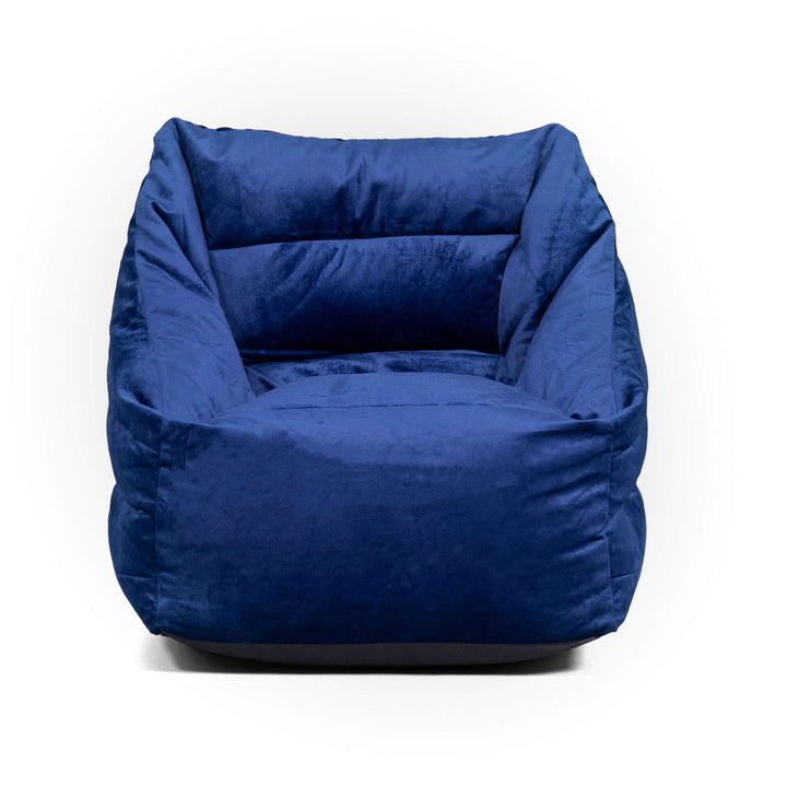 Aurora + Ottoman bean filled #color_deep-navy-velvet