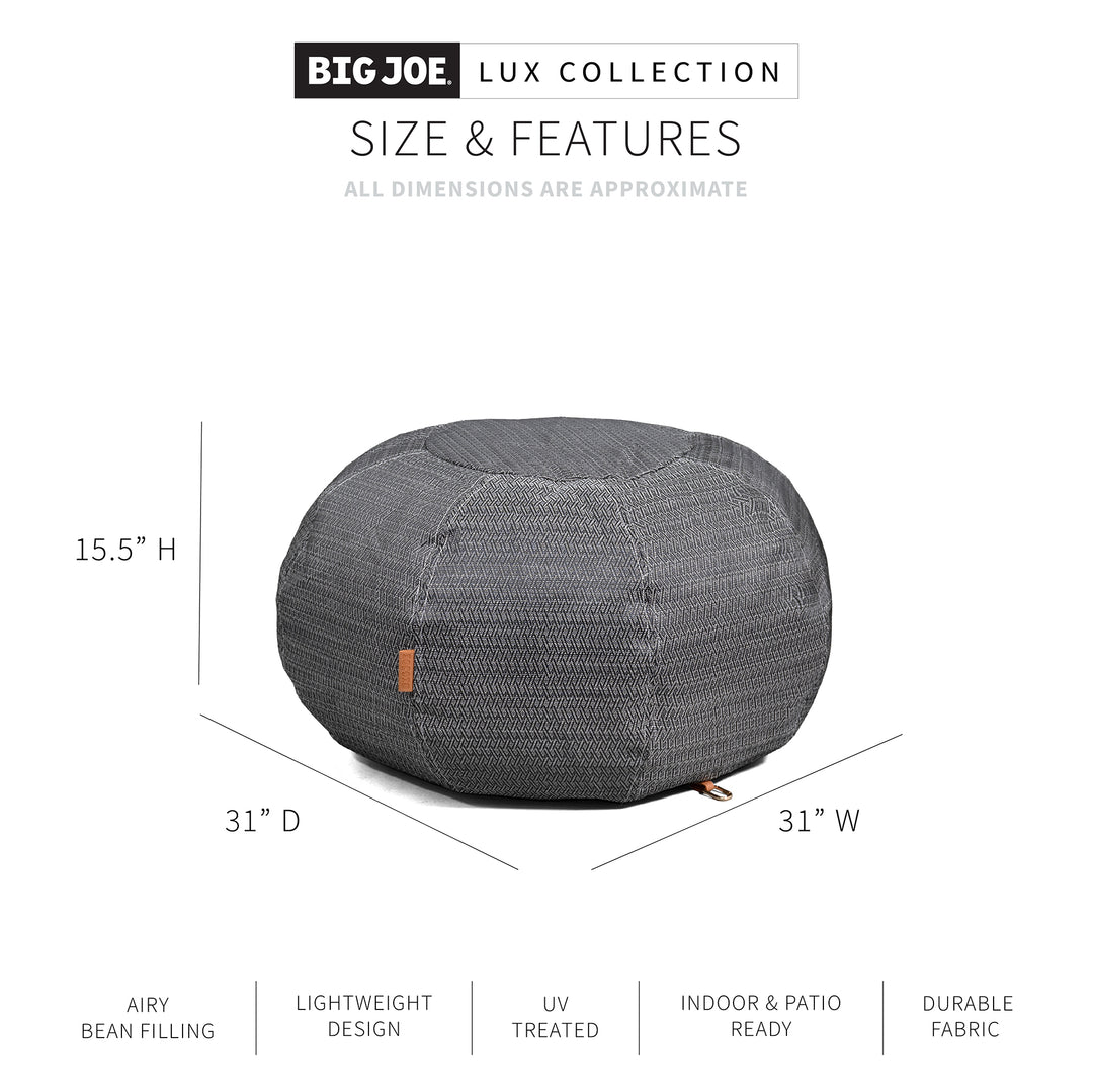 Lux Pouf pool float dimensions