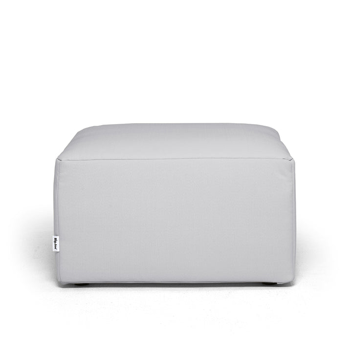 Patio ottoman outdoor sectional front #color_light-gray-bask