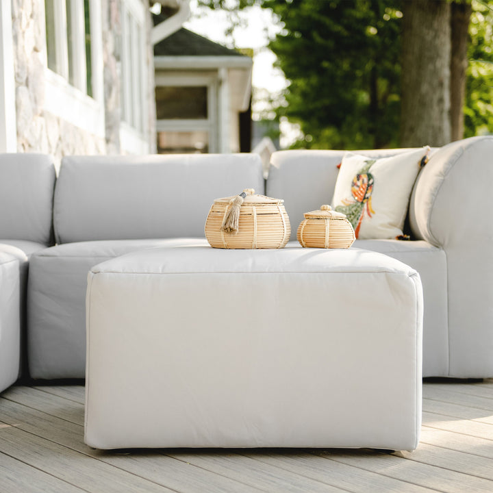 Patio ottoman outdoor sectional #color_light-gray-bask