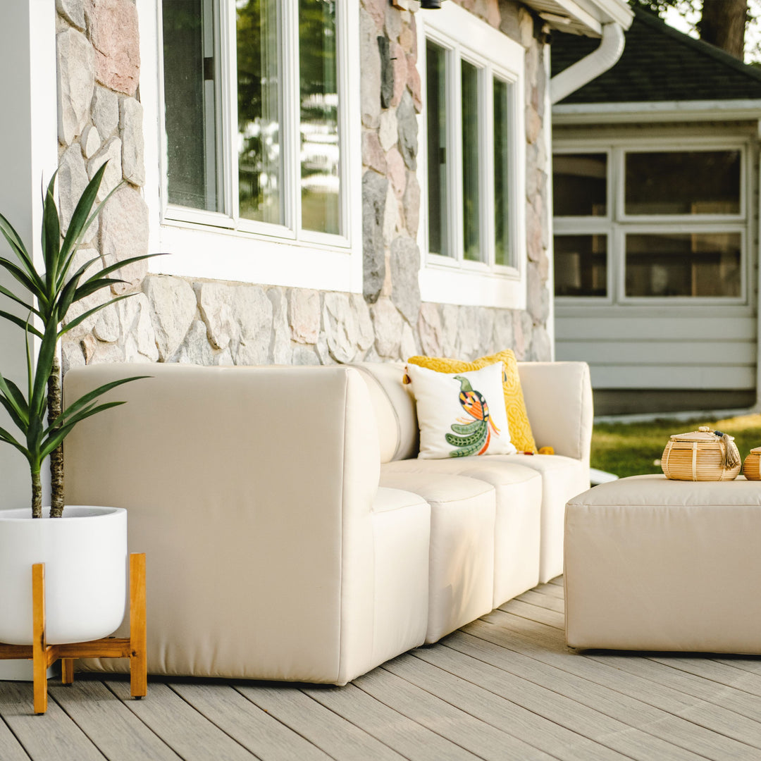 Patio Sectional 5pc outdoor furniture set weather resistant #color_terra-bask