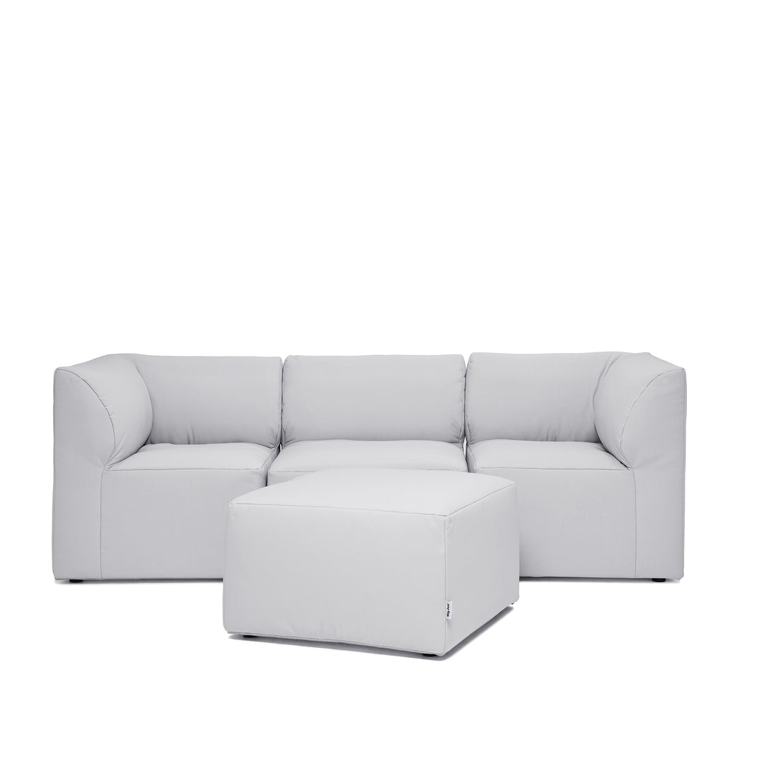 Patio Sectional 4pc outdoor furniture front #color_light-gray-bask