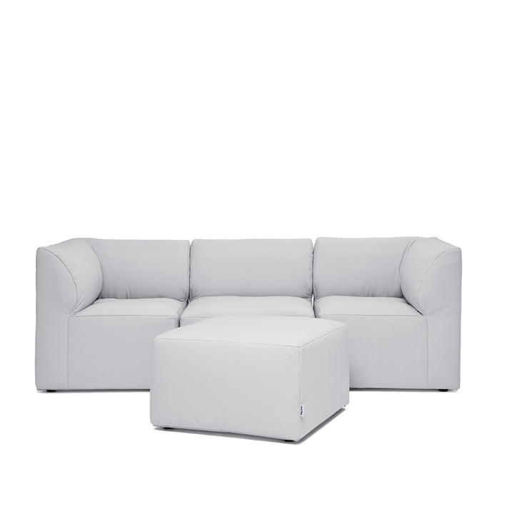 Patio Sectional 4pc outdoor furniture front #color_light-gray-bask