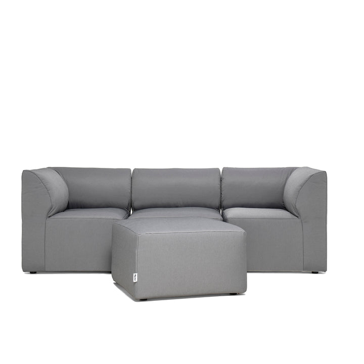 Patio 4pc Sectional Patio lightweight #color_granite-bask