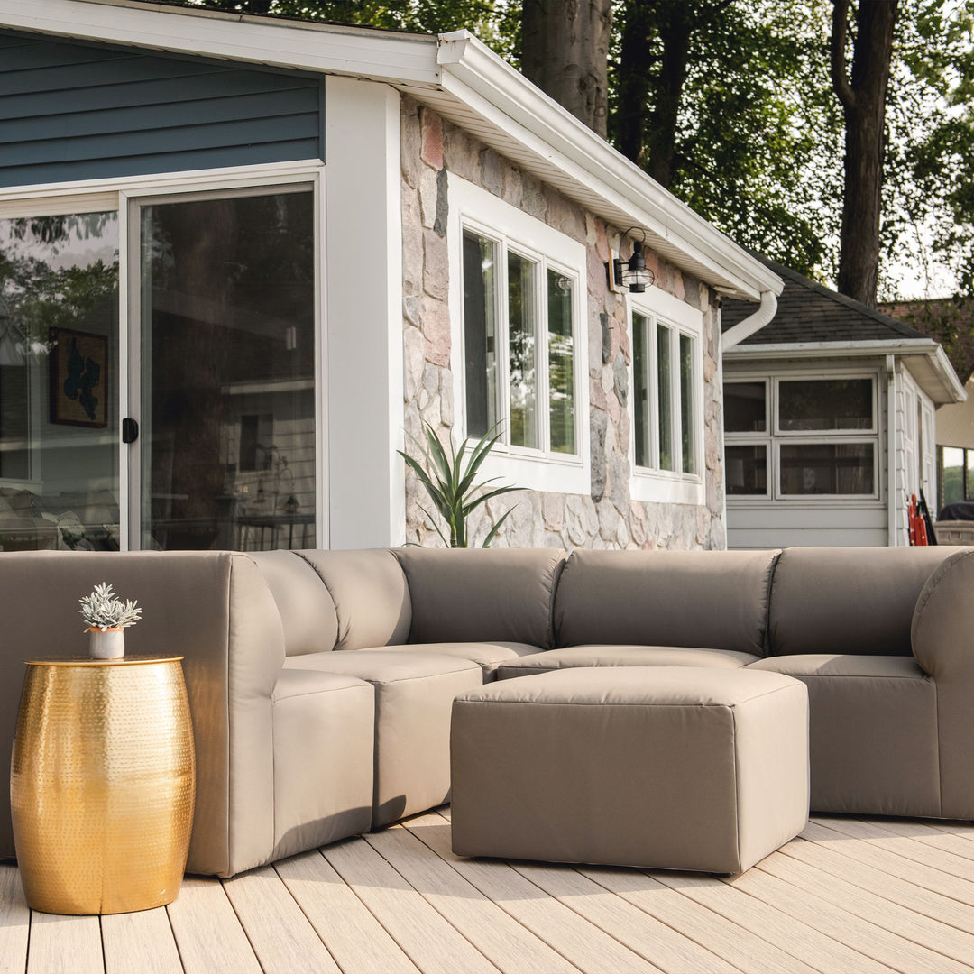 6Pc Outdoor Patio Furniture relaxing outdoor atmosphere  #color_castor-gray-bask