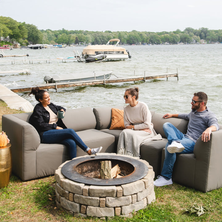 6Pc Outdoor Patio Furniture weather resistant #color_castor-gray-bask