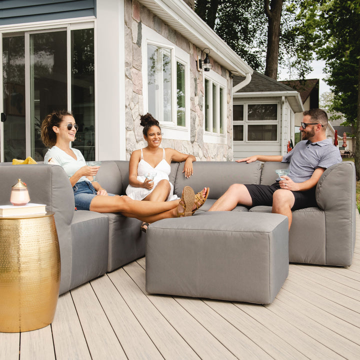 6pc weatherproof outdoor furniture #color_granite-bask
