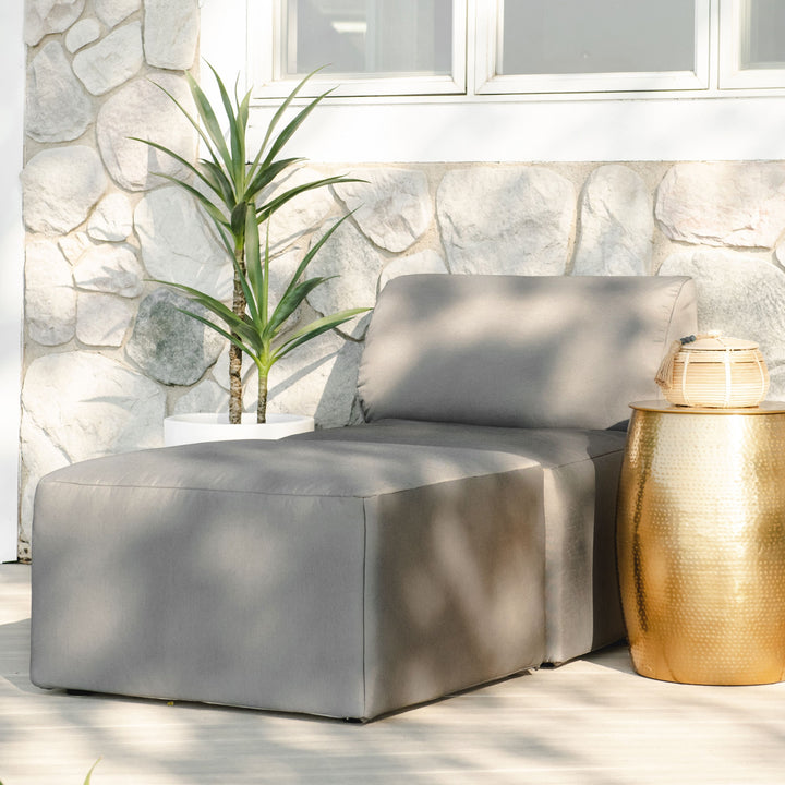 2pc chaise lounger outdoor furniture #color_granite-bask