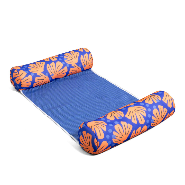 Top view Hammock Sling pool float #color_sweet-shells-berry