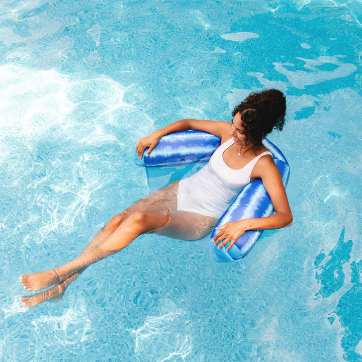 relaxing pool float Shaka Sling Pool Float #color_ripple-blue