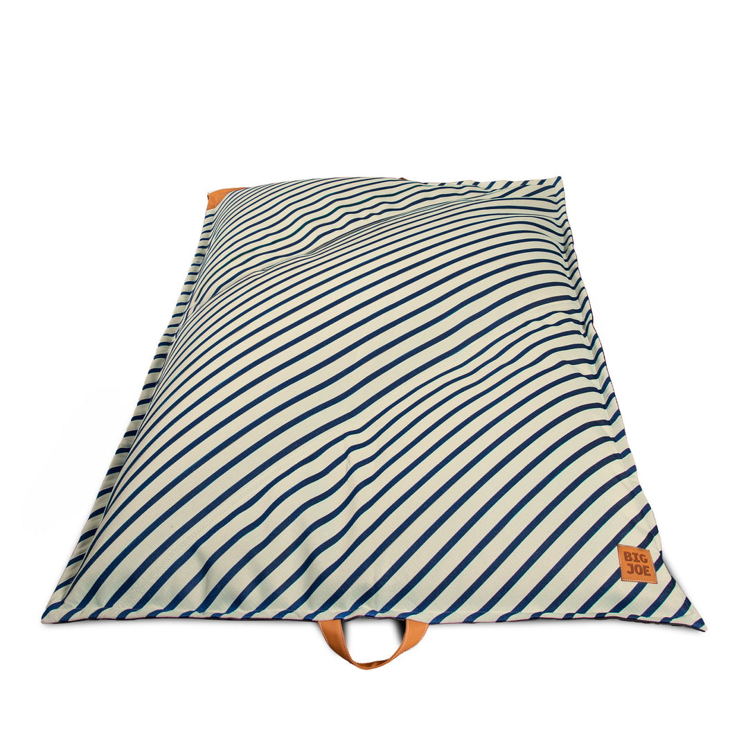 Main Lux Lagoon Lounger Pistachio and Navy #color_navy-and-ivory-stripe