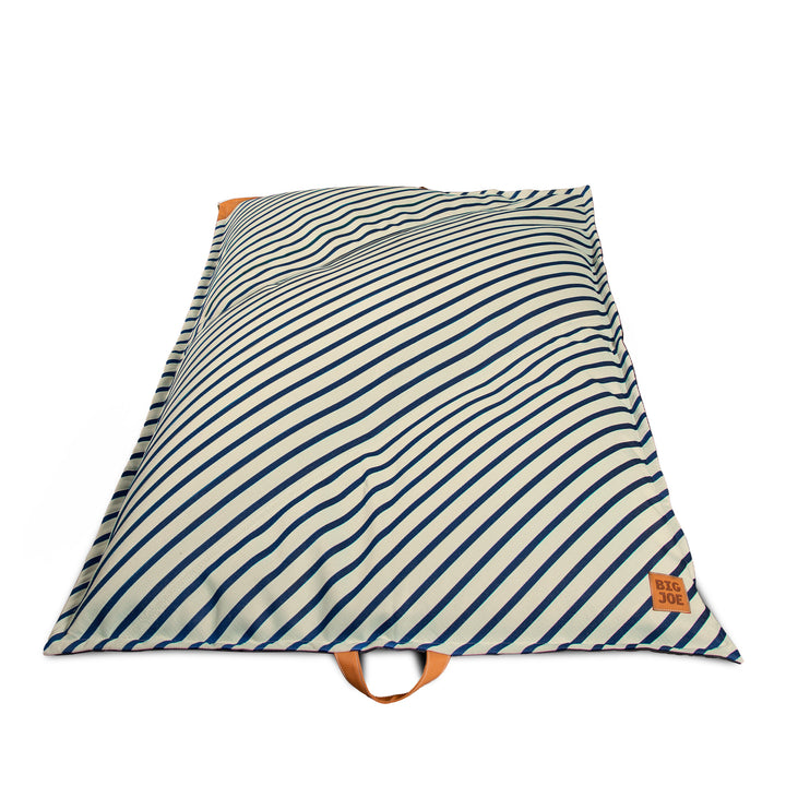 Main Lux Lagoon Lounger Pistachio and Navy #color_navy-and-ivory-stripe