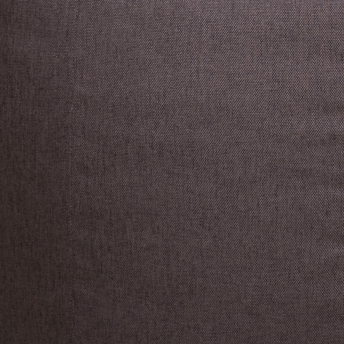 A close-up of a dark brown woven fabric texture with a fine, slightly coarse weave.