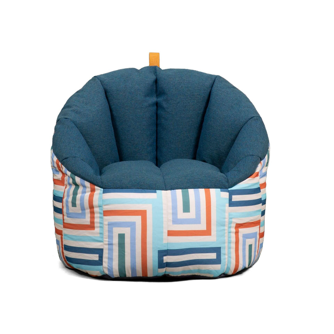 Milano Patio Chair Front #color_aqua-glass-block-sunmax
