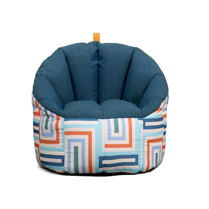 Milano Patio Chair Front #color_aqua-glass-block-sunmax