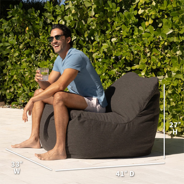 Big Joe Luft Chair™  Patio Chair dimensions #color_nightfall