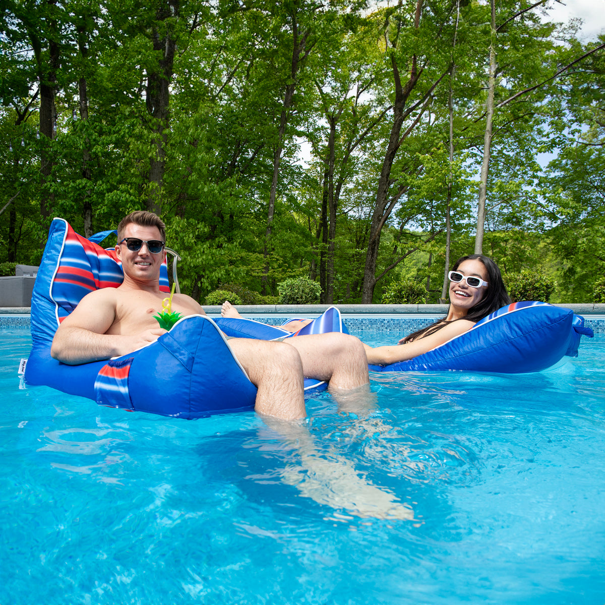 Captain's Float and Kona Lounger Bundle Relax with Friends