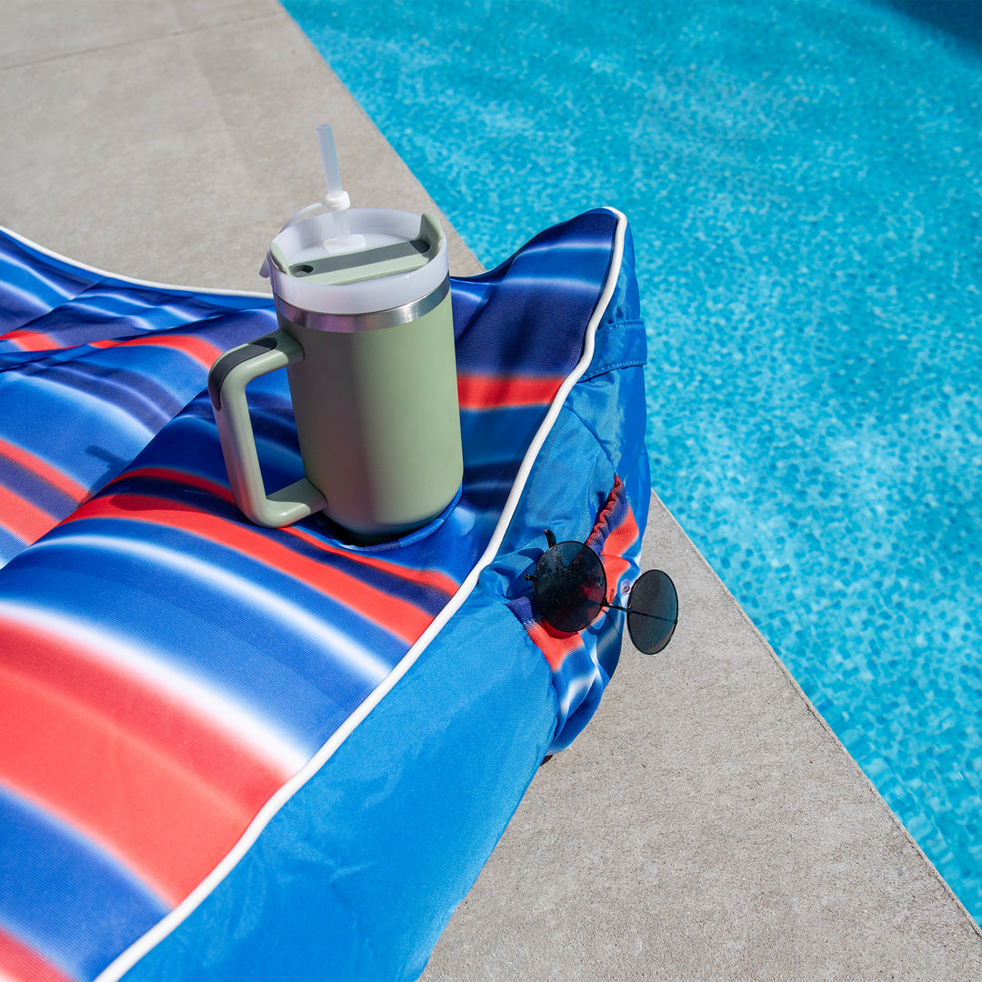 Captain's Float cup holder and side pocket